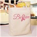 Believe Ribbon Canvas Tote Bag | Beast Cancer Bags