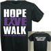 Hope Live Walk Pancreatic Cancer Awareness T-Shirt 34363X
