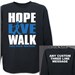 Hope Live Walk Colon Cancer Awareness Long Sleeve Shirt 9074240X