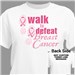Personalized Walk to Defeat Breast Cancer T-Shirt | Breast Cancer Awareness Shirts