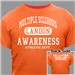 Personalized Multiple Sclerosis Awareness Athletic Dept. T-Shirt | MS T-Shirts