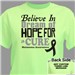 Believe In A Cure Melanoma Awareness T-Shirt 34478X