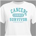 Cancer Survivor Athletic Dept. - Ovarian Cancer Awareness Personalized T-shirt 34137X