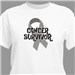 Personalized Cancer Survivor Scratched Script T-Shirt | Breast Cancer Awareness Shirts