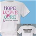 Hope Love Cure Thyroid Cancer T-Shirt 34439X
