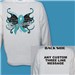 Cervical Cancer Survivor Butterfly Long Sleeve Shirt 9074309X