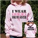 I Wear Pink Breast Cancer Hooded Sweatshirt H57090X